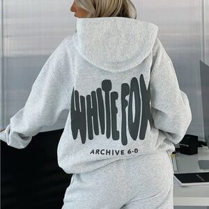 White Fox Oversized Hoodie